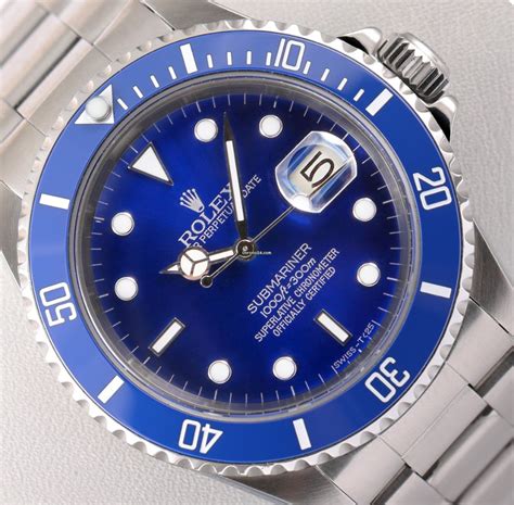 rolex submariner bleu occasion|Rolex d'occasion.